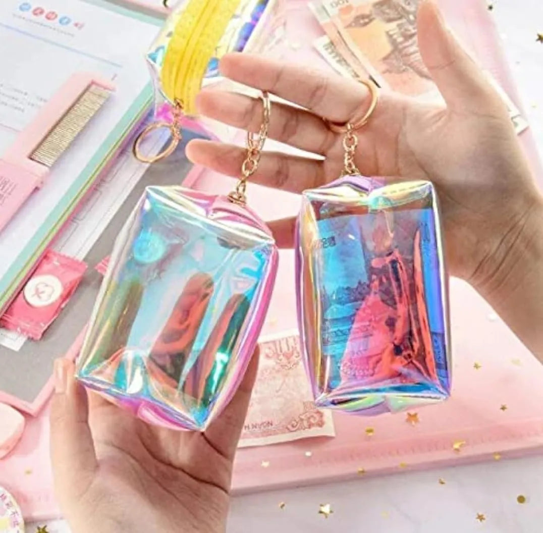 Holographic Glitter Multi-Purpose Pouch & Earphone Case Random Character