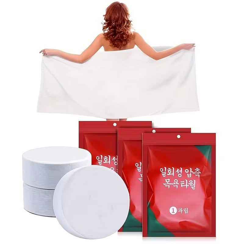 Compressed Disposable Bath Towel – Portable, Hypoallergenic & Expandable