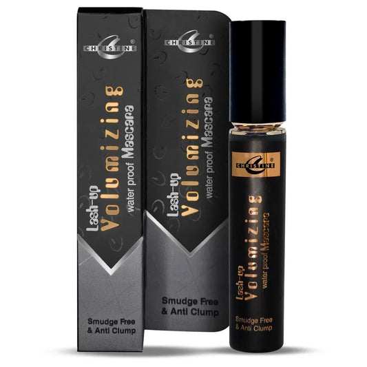 Black and gray mascara packaging with 'Cheerlene' branding on a white background