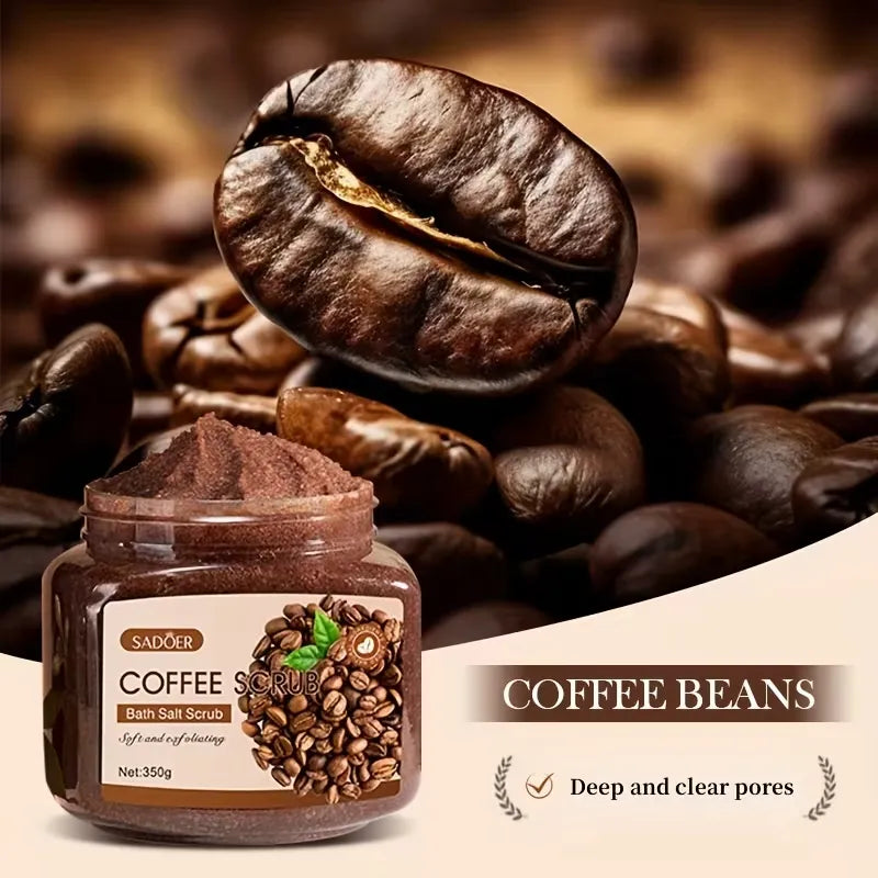 Sadoer Coffee Bath Salt Scrub Exfoliating Body Scrub