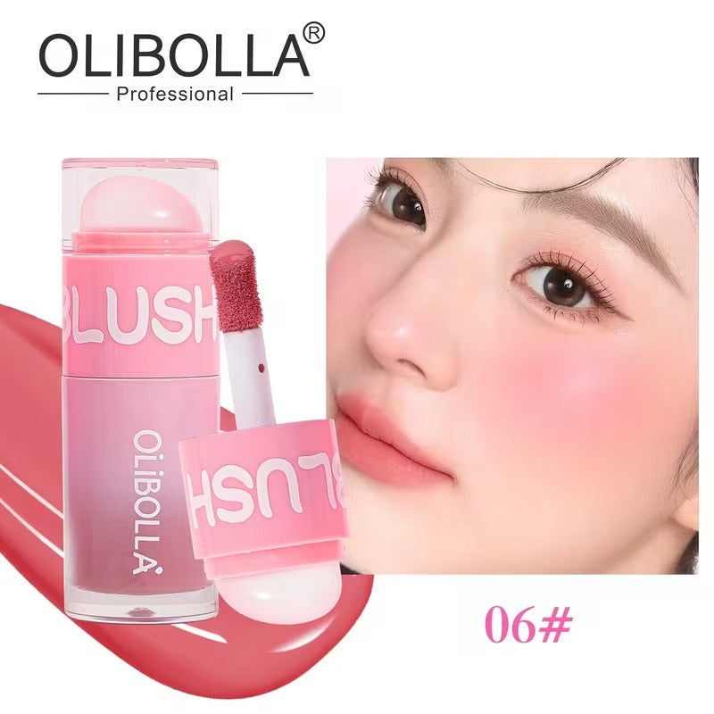 Olibolla Dual-End Liquid Blush Easy-Blend Waterproof Long-Lasting Blush Stick