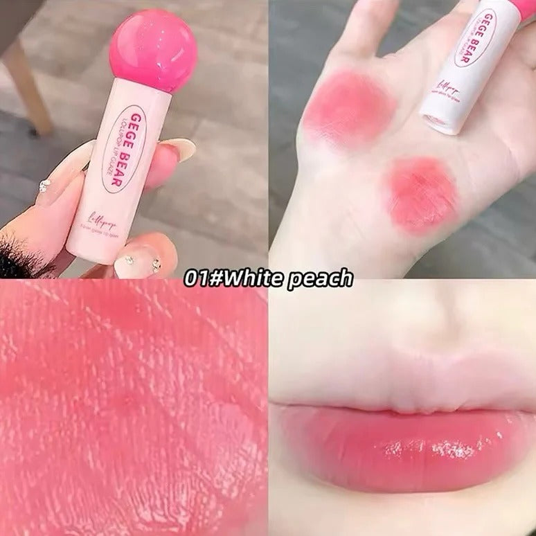 Gege Bear Water Light Lip Gloss | Non-Sticky Long-Lasting Mirror Lip Glaze Set