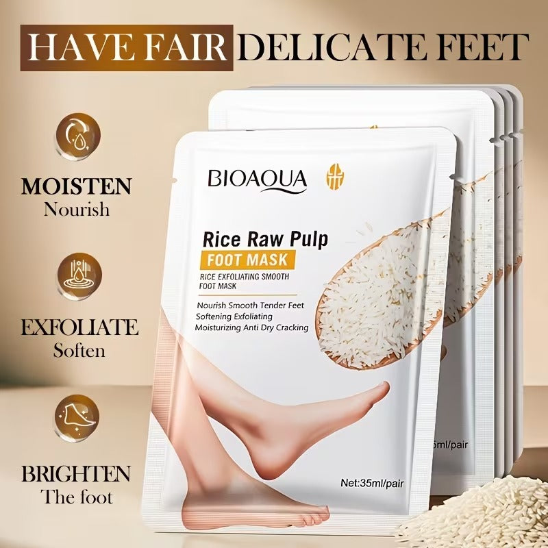 Bioaqua Foot Mask Pair, Nourishing Foot Care, Soften Rough Dry Cracked Feet