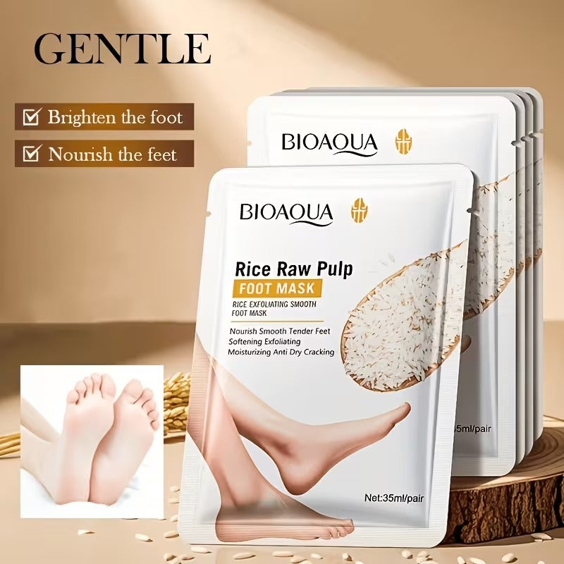 Bioaqua Foot Mask Pair, Nourishing Foot Care, Soften Rough Dry Cracked Feet