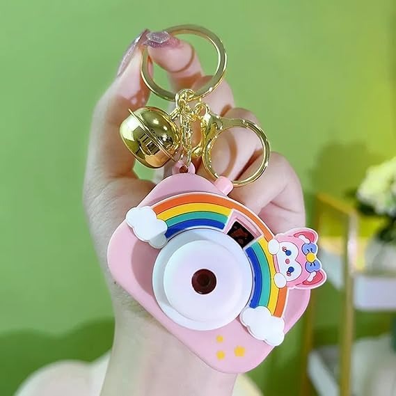 Cute Lip Gloss with Sanrio Projection Camera Keychain – Kawaii Beauty Gift