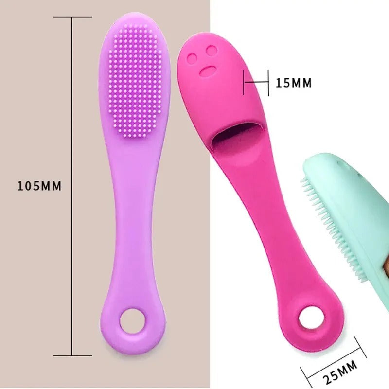 Silicone Nose & Facial Pore Cleaning Brush – Finger Scrubber for Blackhead Removal