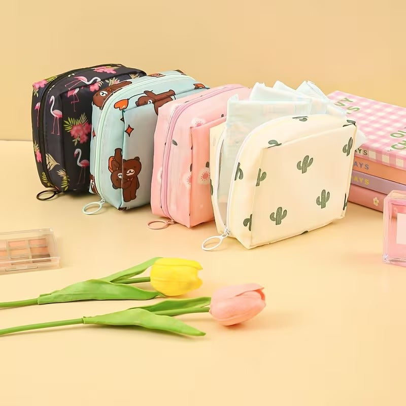 Portable Sanitary Organizer – Women's Travel Mini Pouch