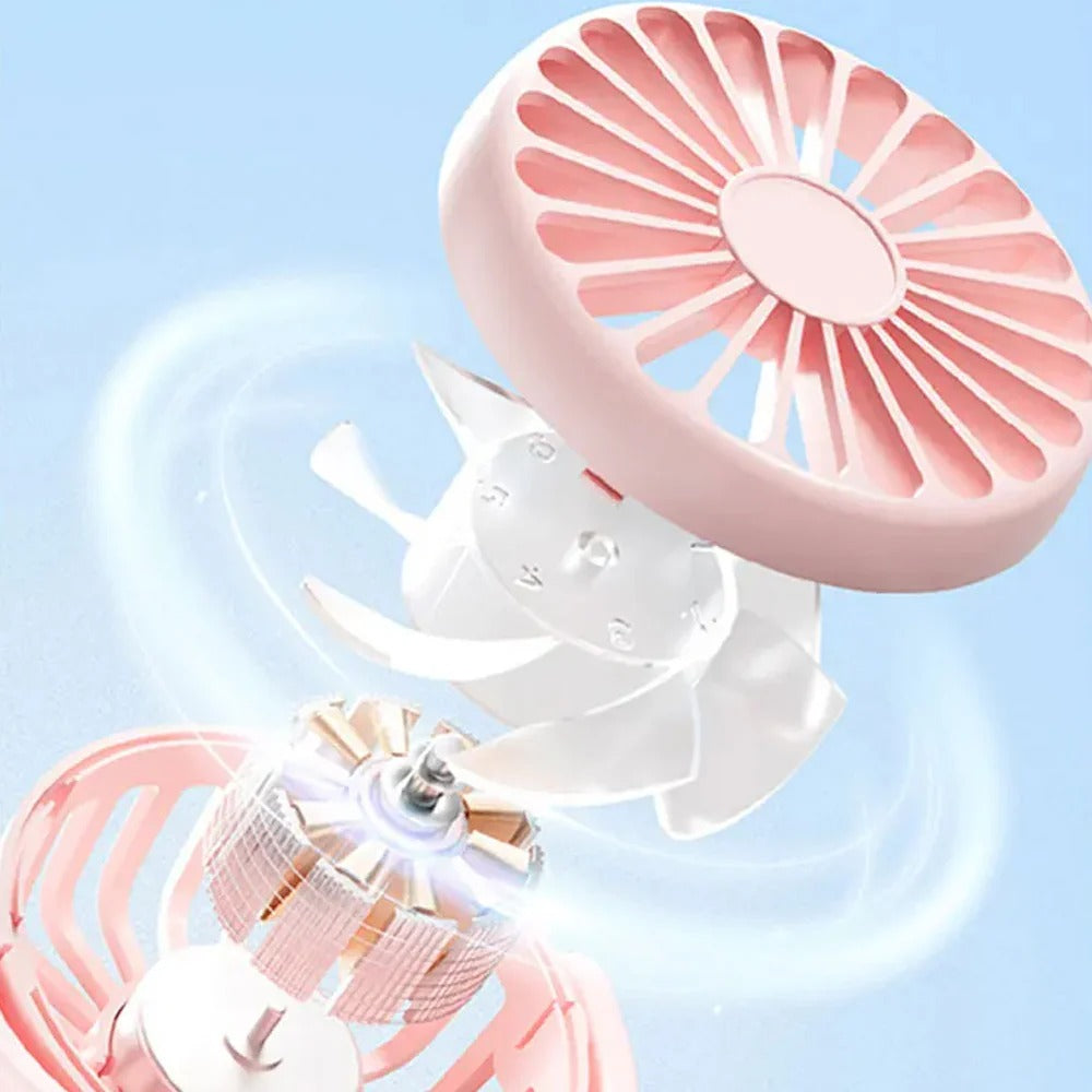 Rechargeable Mini Handheld Spray Fan, Children's Student fan, Desktop Water Mist Fan