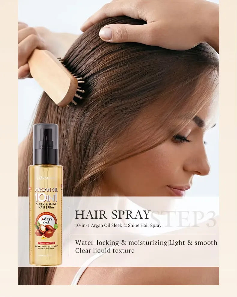 Kormesic Argan Oil 10-in-1 Sleek & Shine Hair Spray
