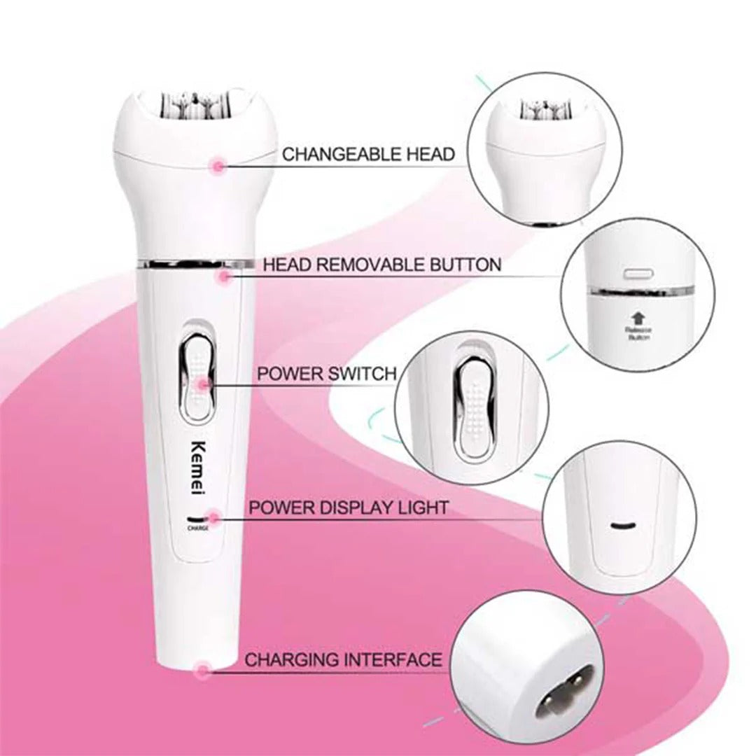 KEMEI 5 In 1h Hair Removal I Tools Kit
