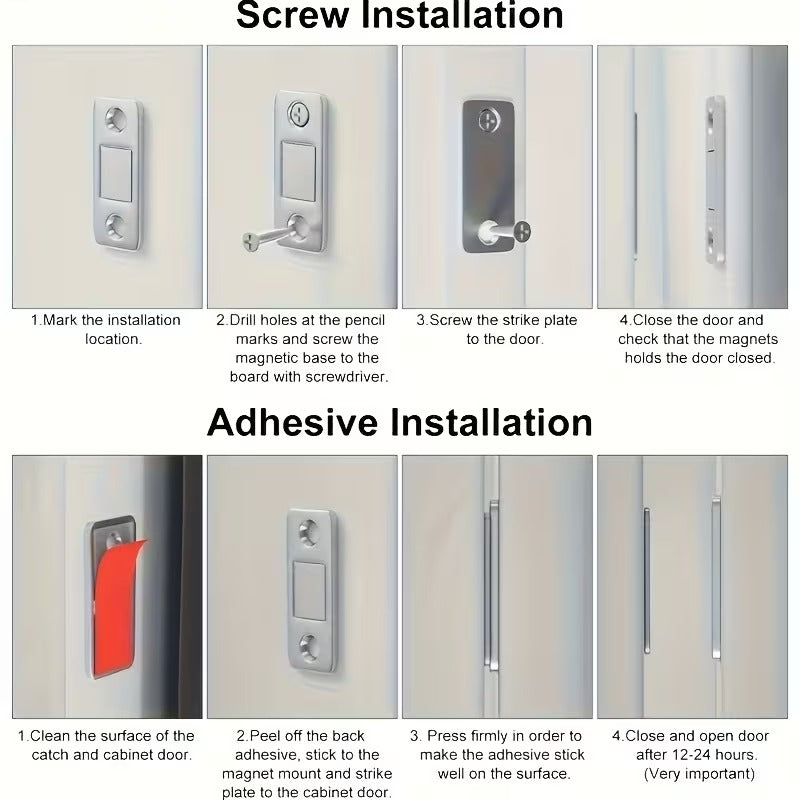 Heavy-Duty Magnetic Cabinet Locks – Ultra-Thin Self-Adhesive Child Safety Locks