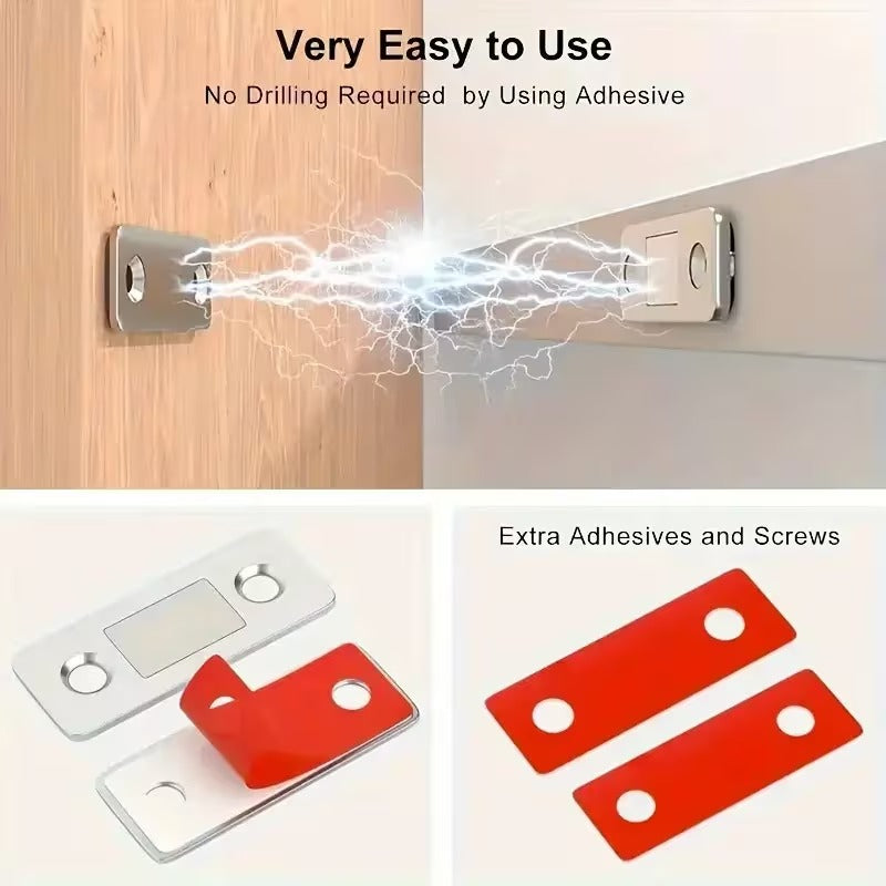 Heavy-Duty Magnetic Cabinet Locks – Ultra-Thin Self-Adhesive Child Safety Locks