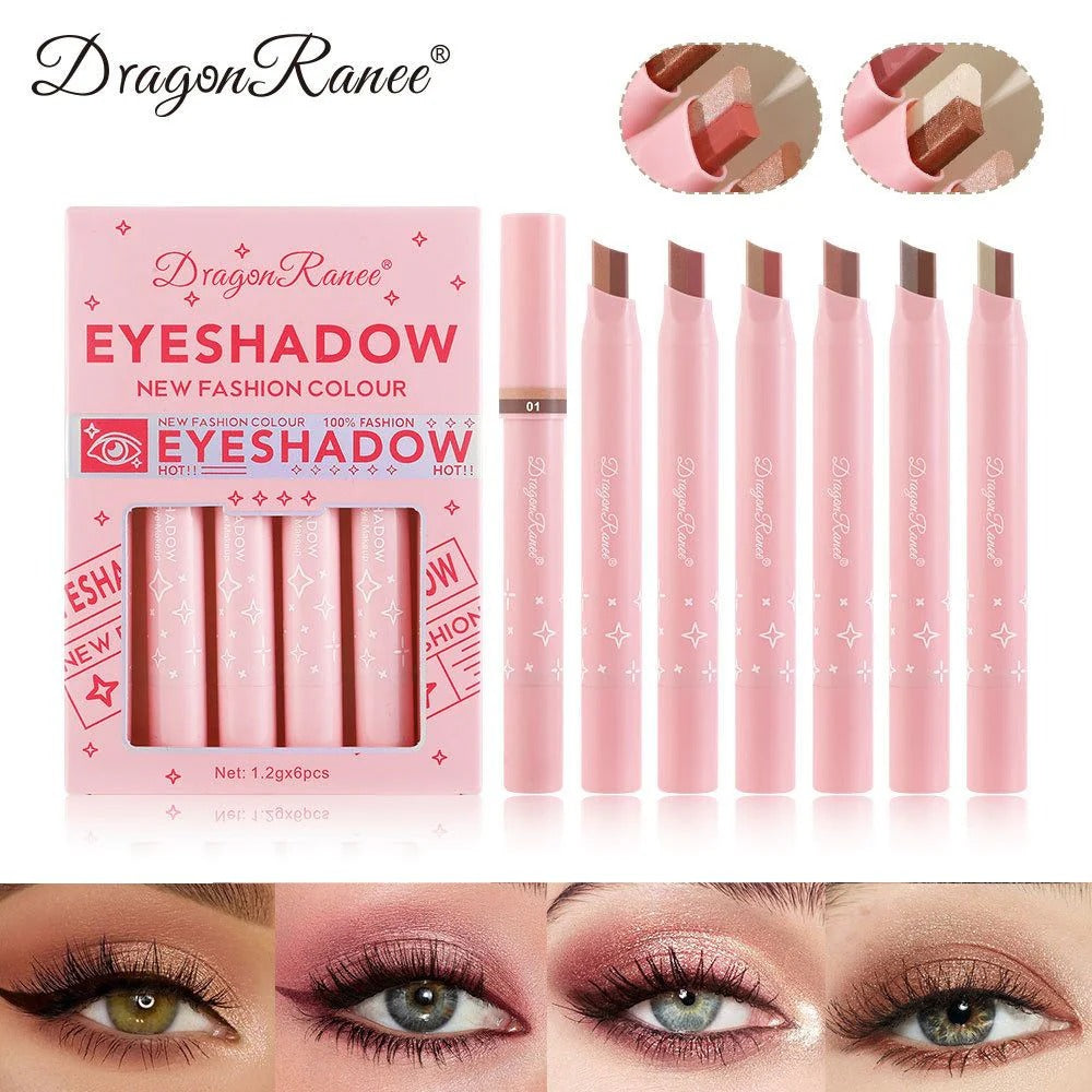 Dragon Ranee Eyeshadow Stick 2 In 1 Double Color Gradient Velvet Shadow Stick