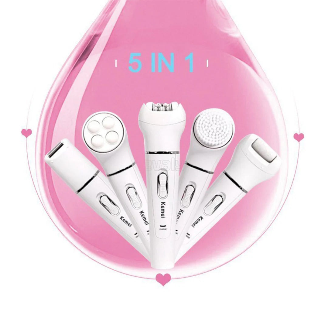 KEMEI 5 In 1h Hair Removal I Tools Kit