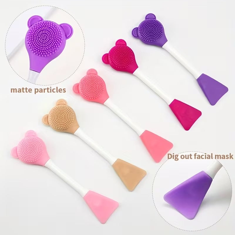 Facial Beauty Mask Stick & Face Brush – 2 in 1 Skin Care Tool