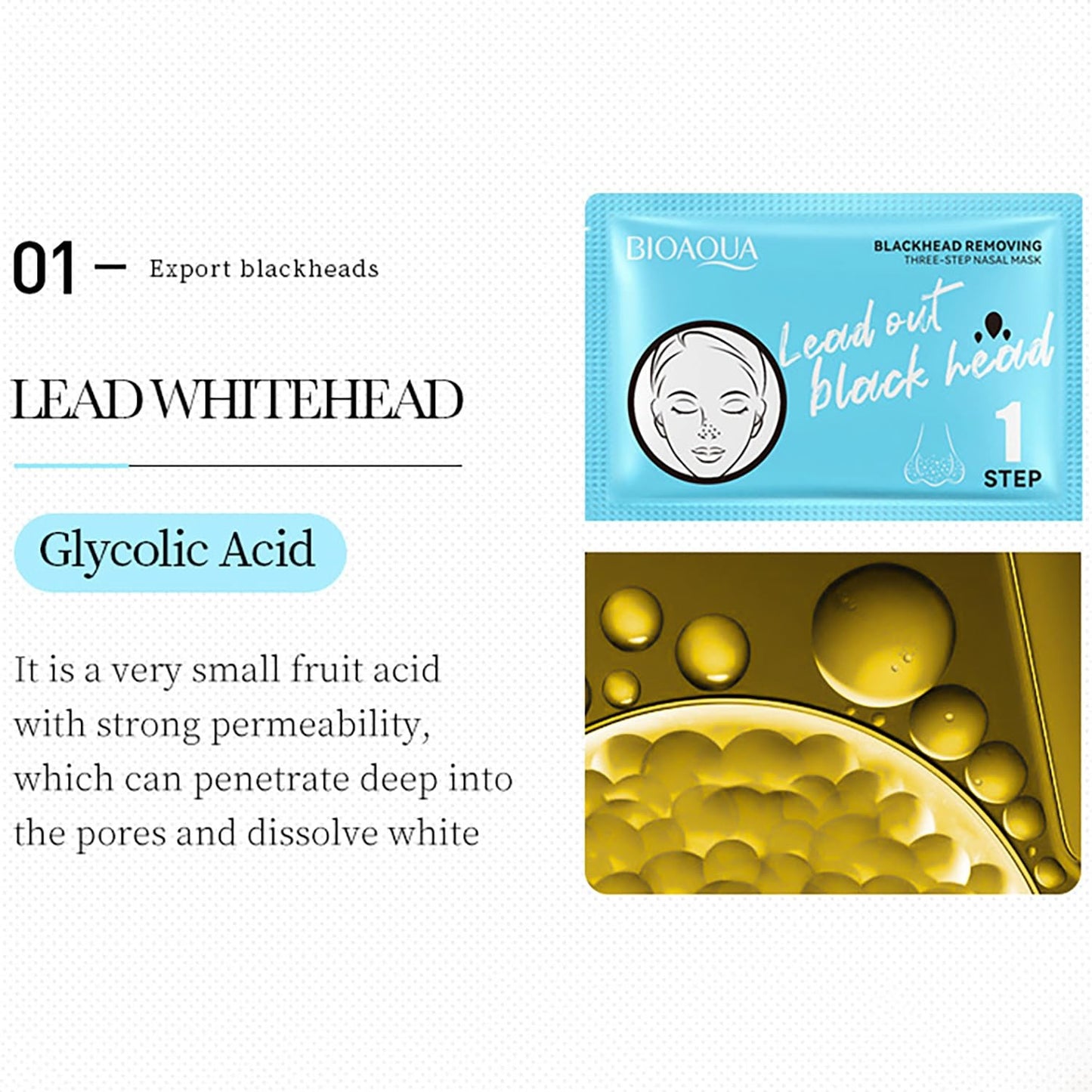BIOAQUA Blackhead 3-Step Nasal Mask Pore Shrinking Nose Patches (7g+7g+7g)