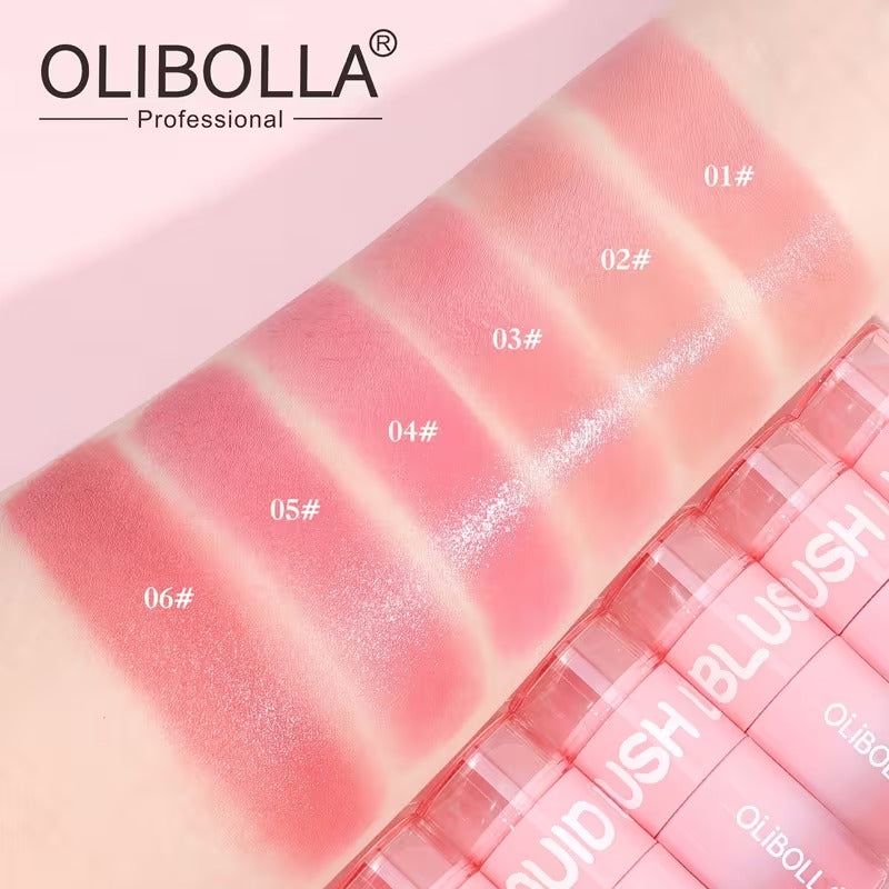 Olibolla Dual-End Liquid Blush Easy-Blend Waterproof Long-Lasting Blush Stick