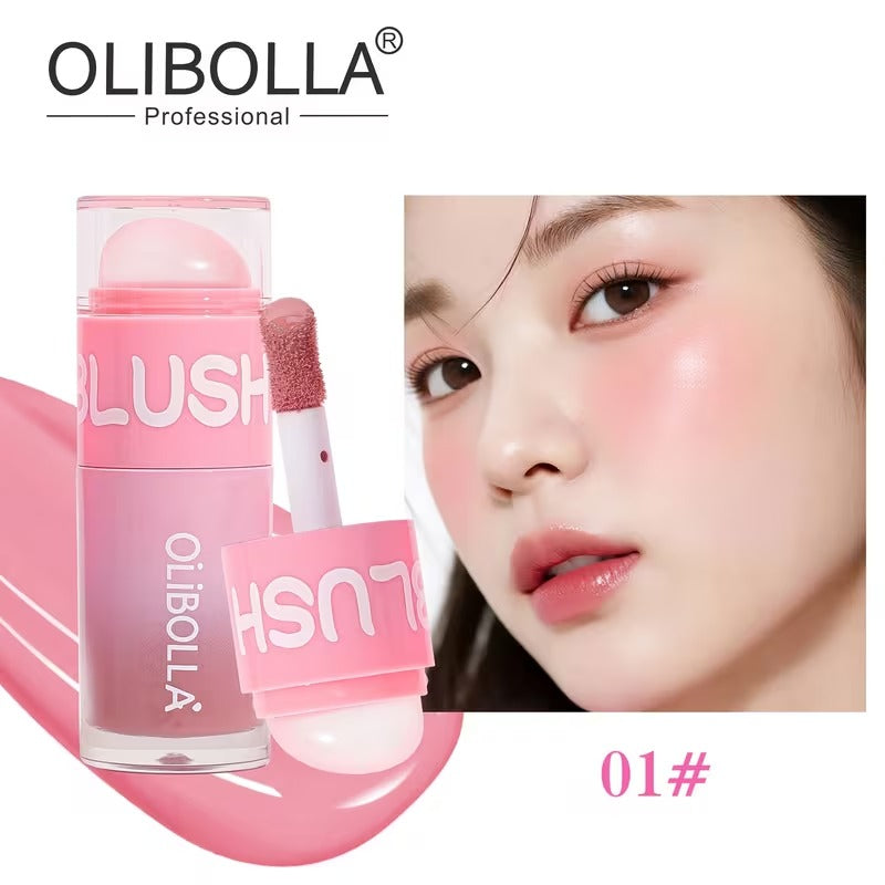 Olibolla Dual-End Liquid Blush Easy-Blend Waterproof Long-Lasting Blush Stick