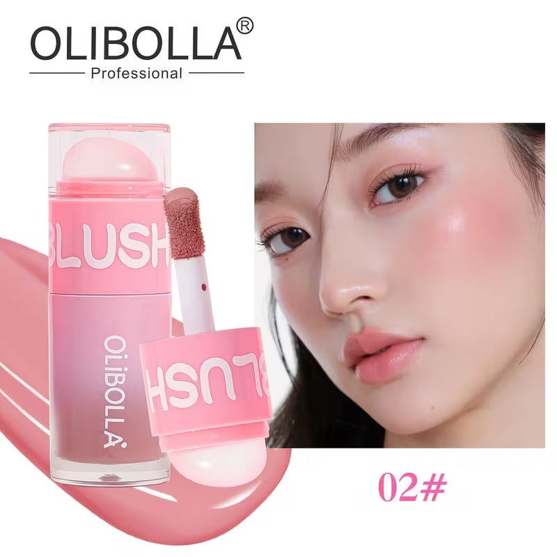 Olibolla Dual-End Liquid Blush Easy-Blend Waterproof Long-Lasting Blush Stick