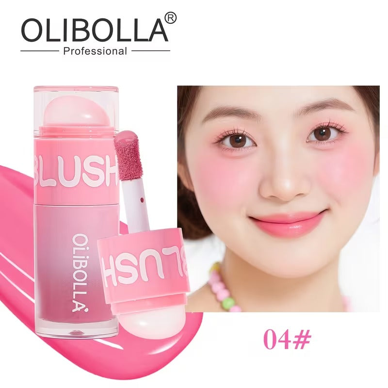 Olibolla Dual-End Liquid Blush Easy-Blend Waterproof Long-Lasting Blush Stick