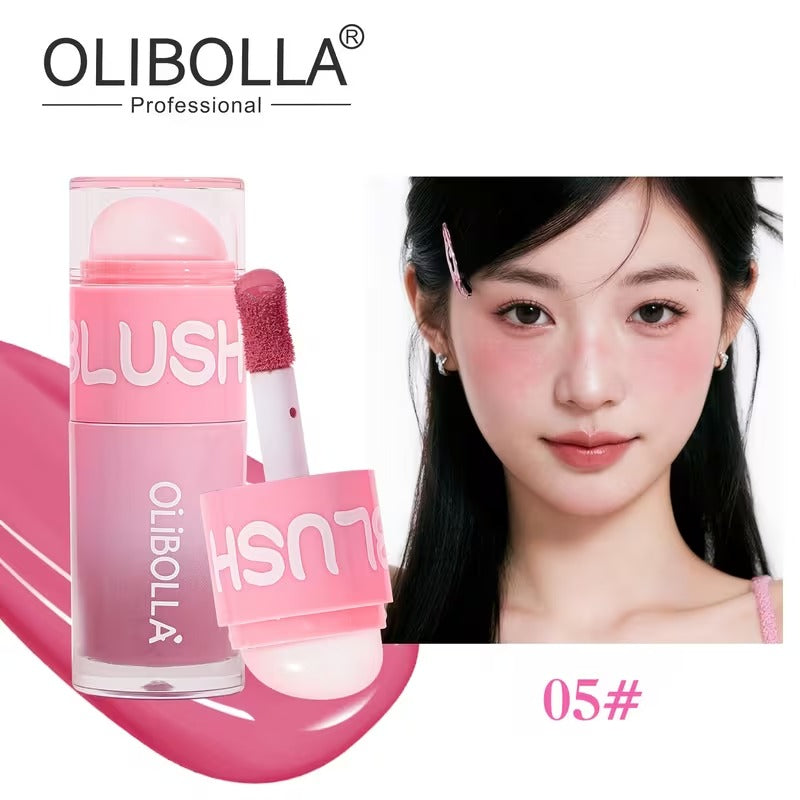 Olibolla Dual-End Liquid Blush Easy-Blend Waterproof Long-Lasting Blush Stick