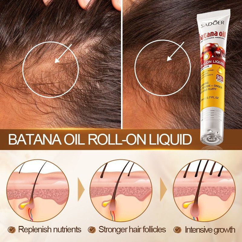 Sadoer Batana Oil Scalp Soothing Roll-On | Dense Hair Treatment
