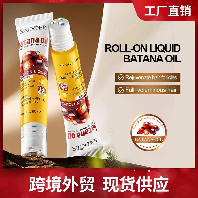 Sadoer Batana Oil Scalp Soothing Roll-On | Dense Hair Treatment