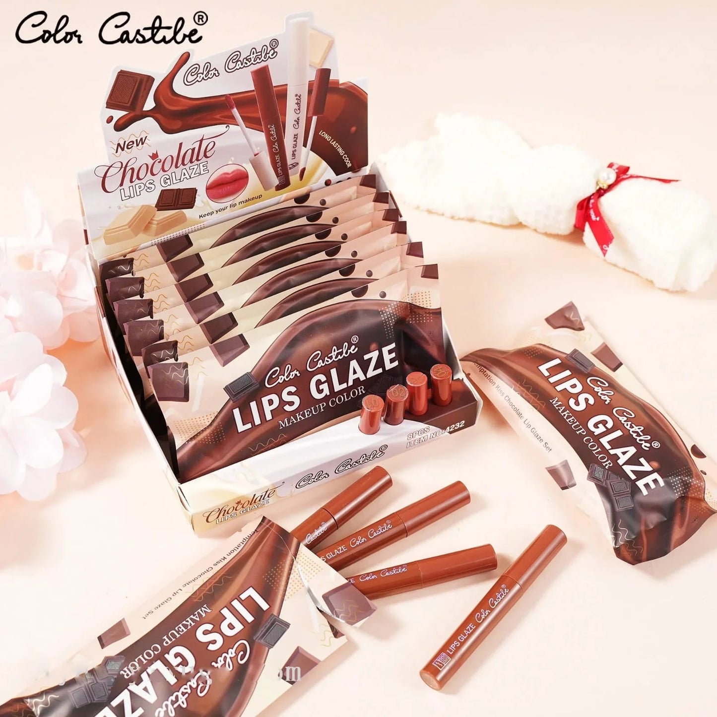 Color Castle Makeup Lip Glaze – 4 Colors Set
