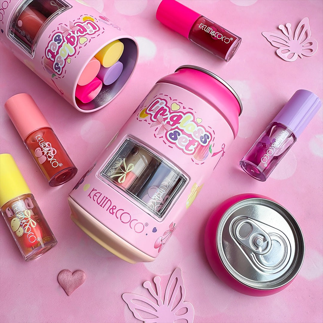 KEVIN & COCO - Fruit Satin Lip Gloss 4in1 Can