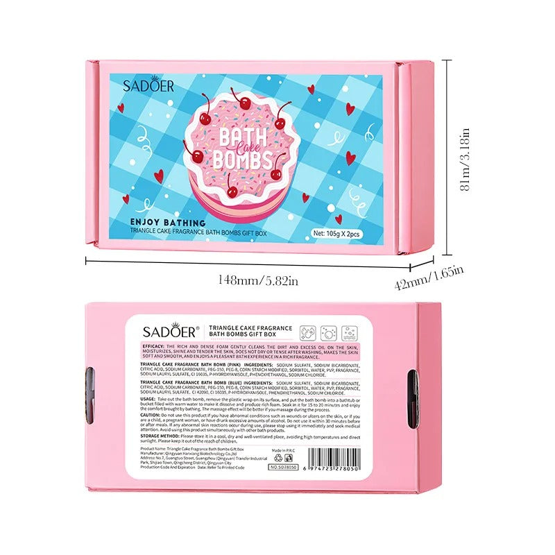 Sadoer Cake Fragrance Bath Bomb Gift Box