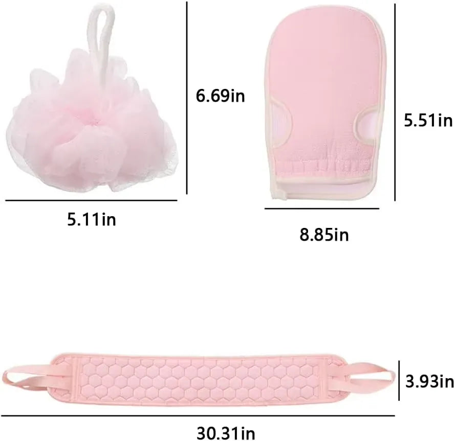 Korean-Style Exfoliating Washcloth Mitt & Body Scrubber