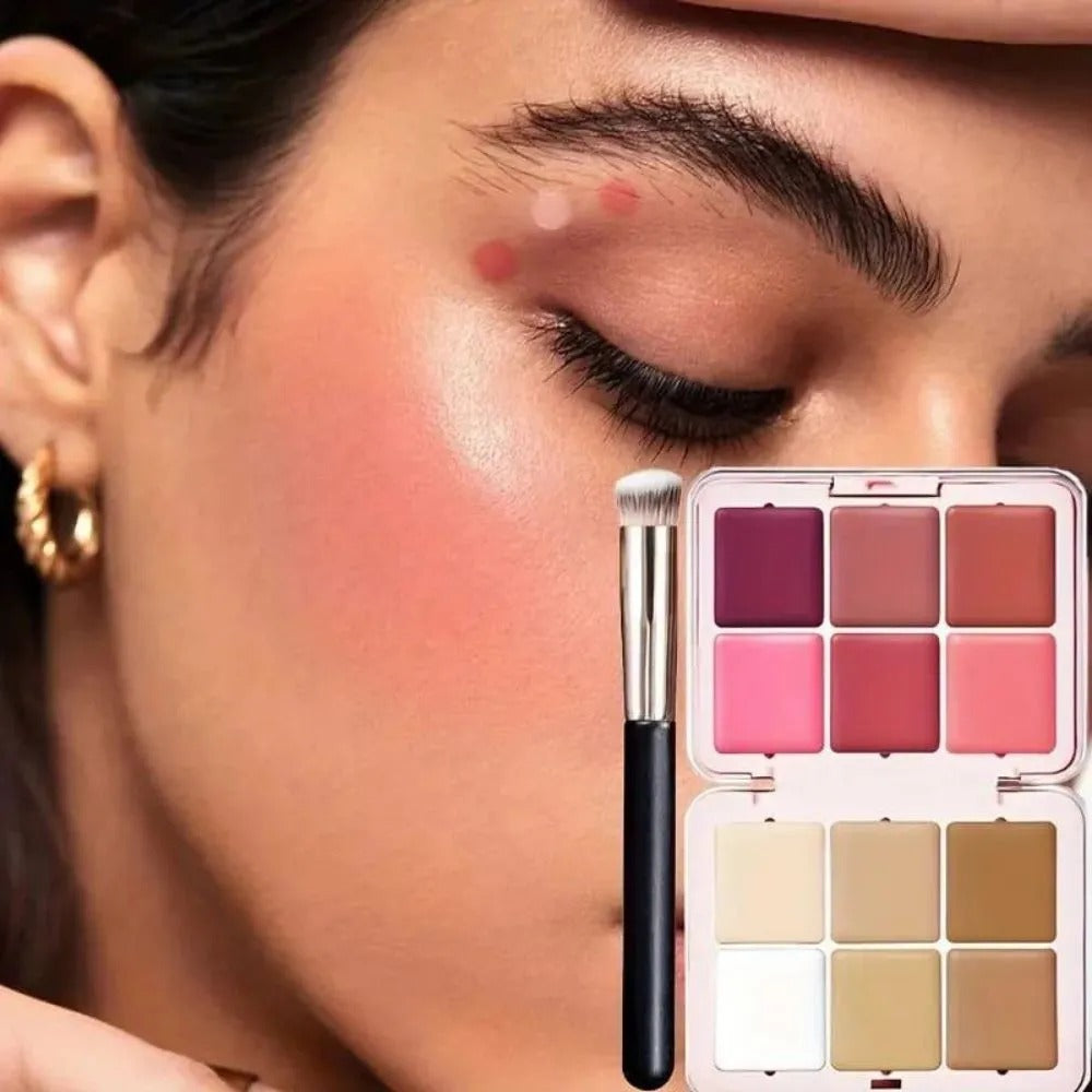 Carla Secret Queen Of Heart  12-color Concealer Blush Makeup Palette