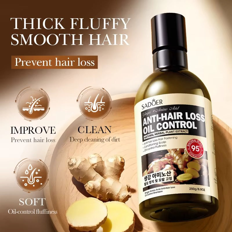 SADOER Ginger Amino Acid Shampoo – Anti Hair Loss & Growth