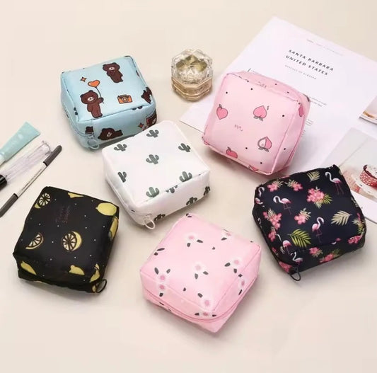 Portable Sanitary Organizer – Women's Travel Mini Pouch
