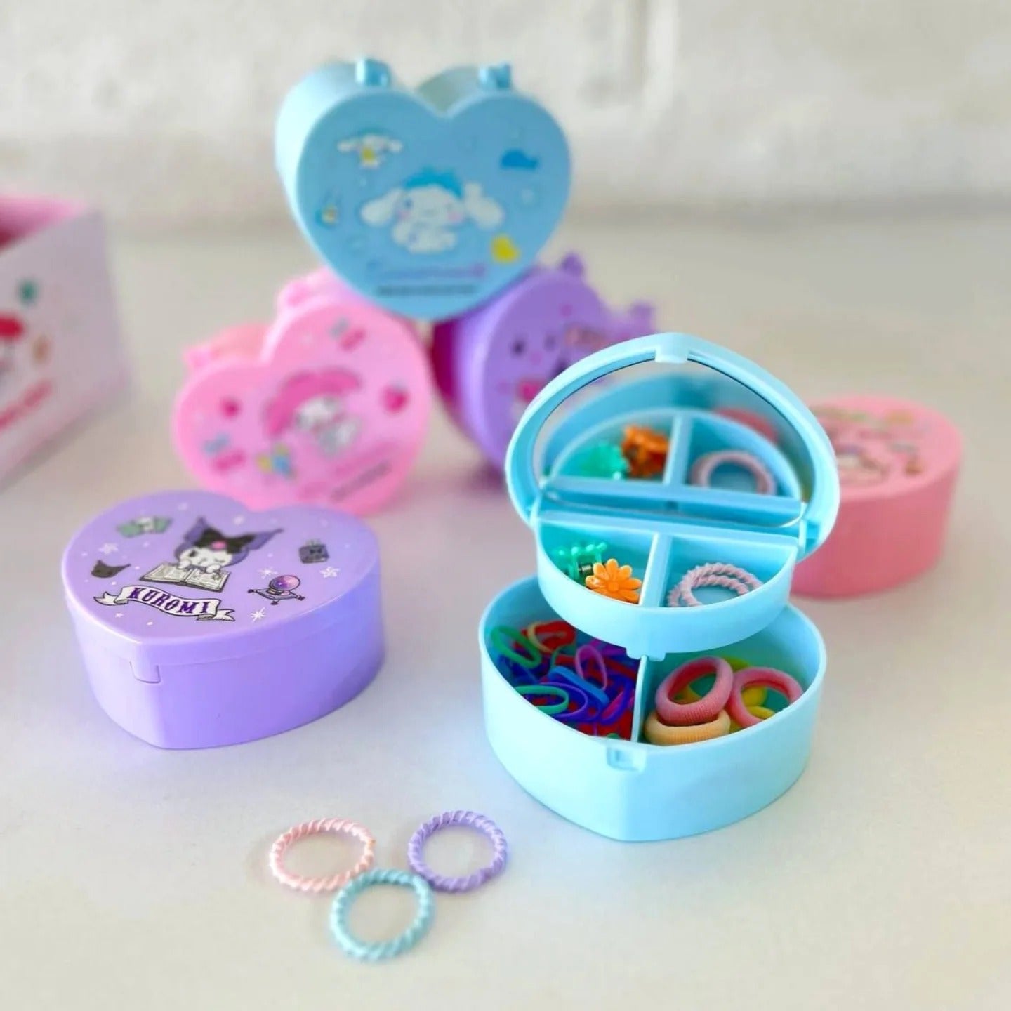 Sanrio Heart Shaped Jewelry Box With mirror