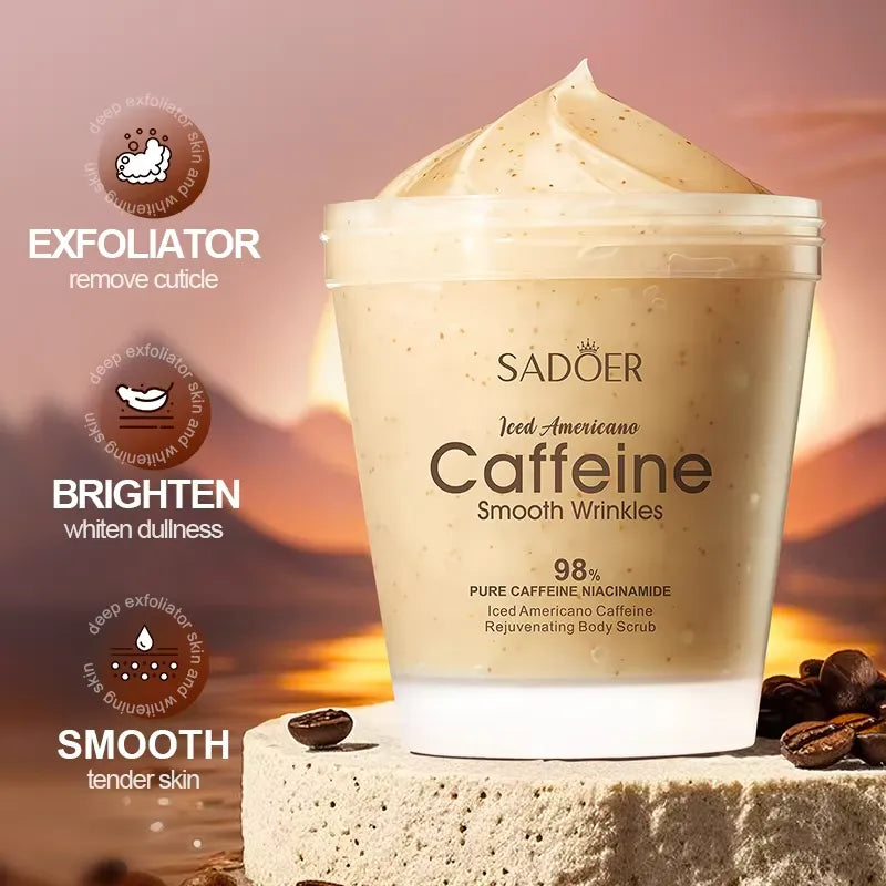Sadoer Caffeine Body Scrub Exfoliating Moisturizing Care