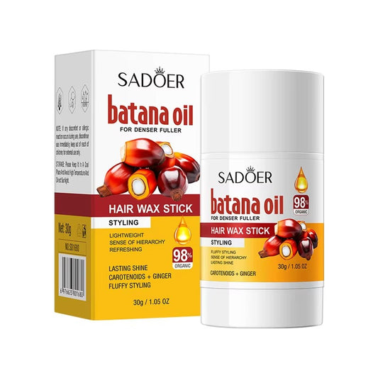 Sadoer Batana Oil Hair Wax Stick | Strong Hold Anti-Frizz Styling 30g