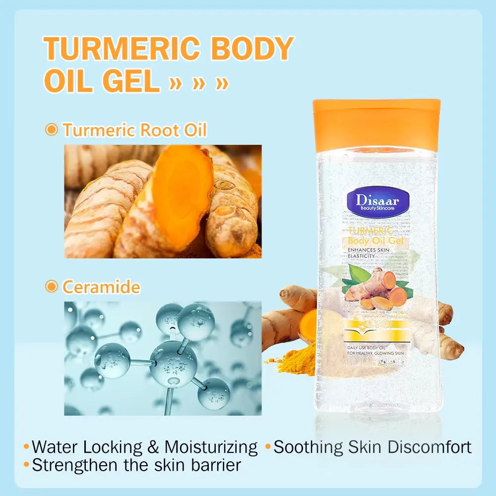 Disaar Turmeric Moisturizing & Brightening Body Oil Gel