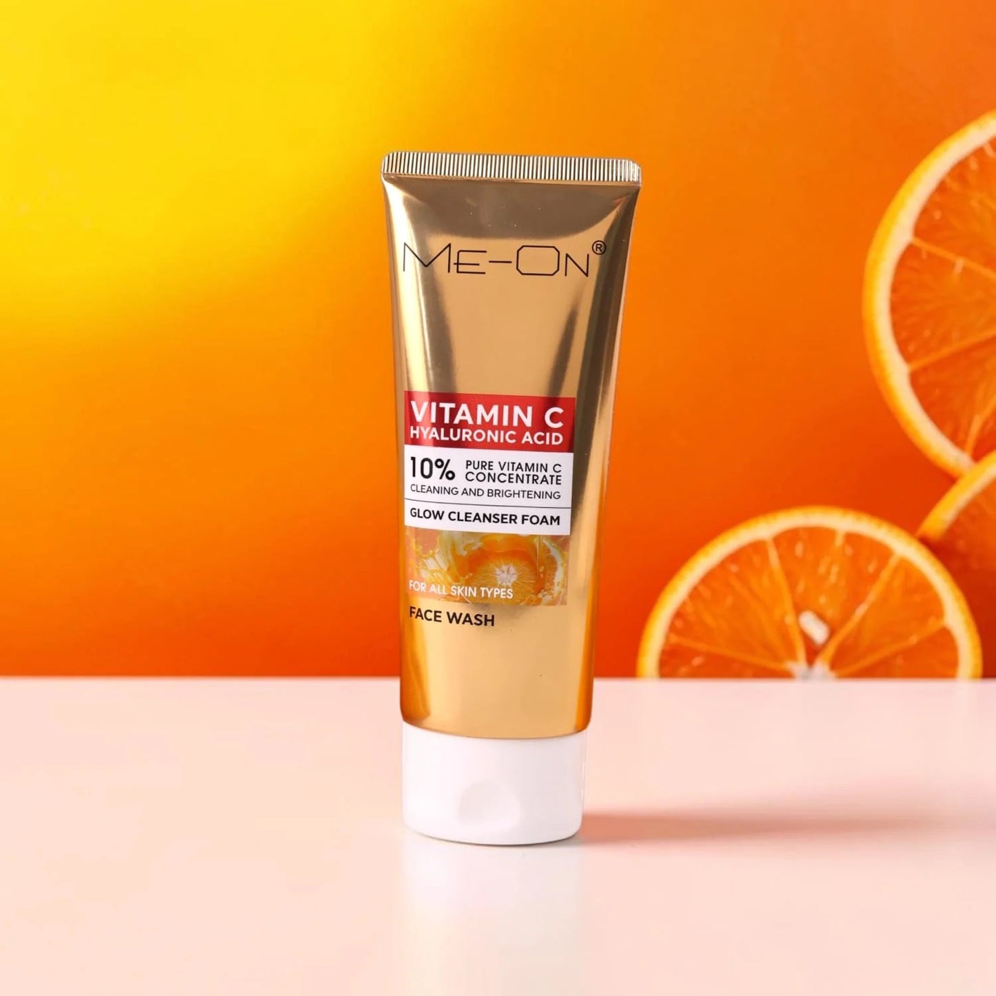 ME-ON Vitamin C Hyaluronic Acid Glow Cleanser Foam – 10% Pure Vitamin C Face Wash