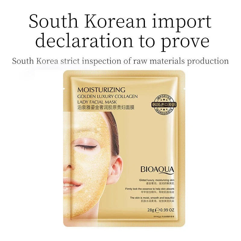 BIOAQUA Golden Luxury Collagen Lady Facial Sheet Mask 28g