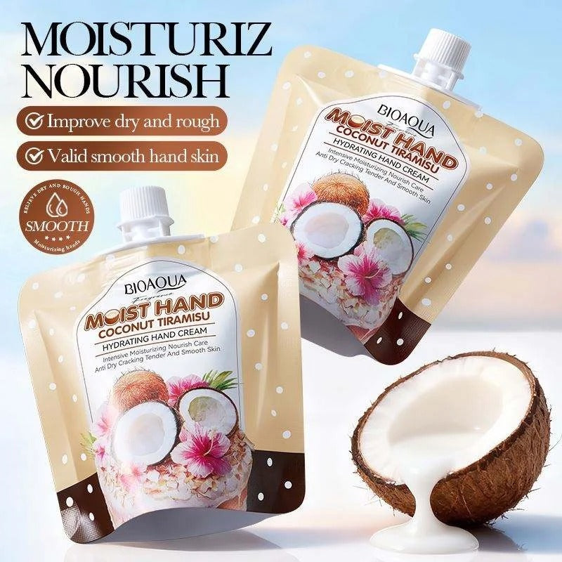 Bioaqua Coconut Tiramisu Hydrating Hand Cream 30g