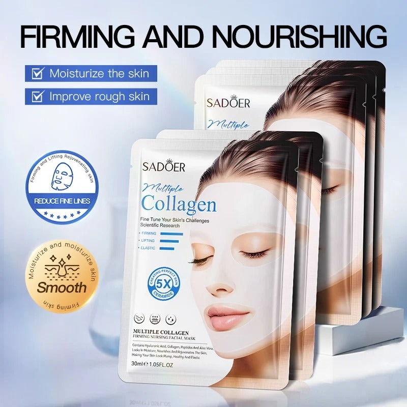 SADOER Multiple Collagen Firming Nursing Facial Sheet Mask 30ml