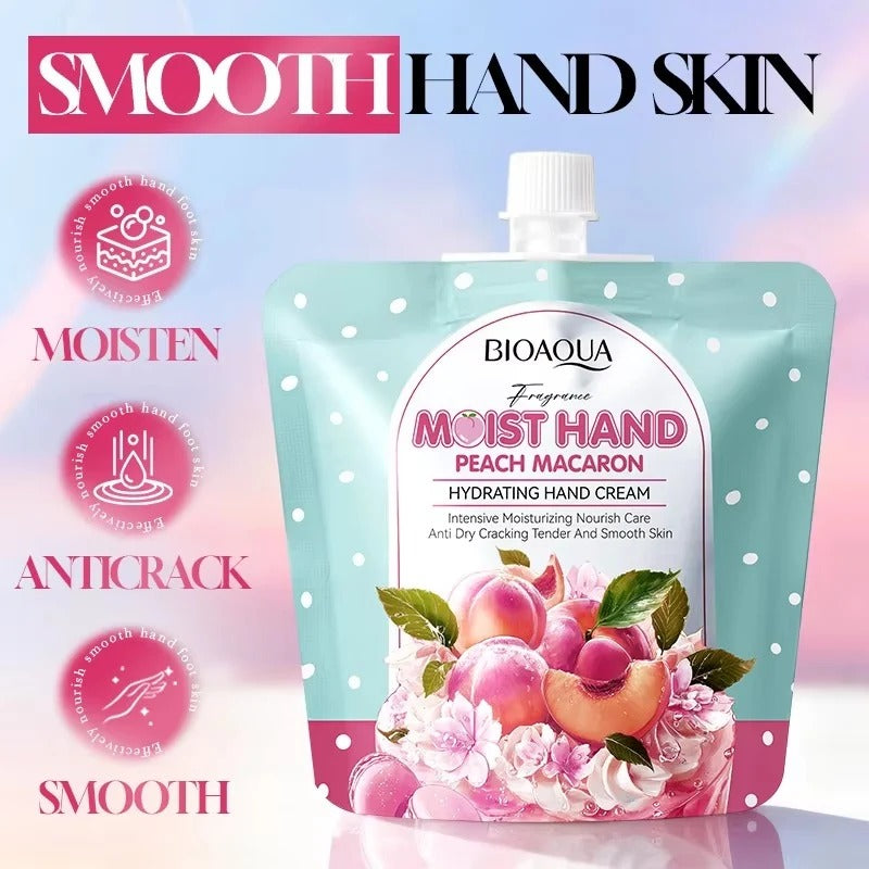 BIOAQUA Peach Macaron Hydrating Hand Cream 30g