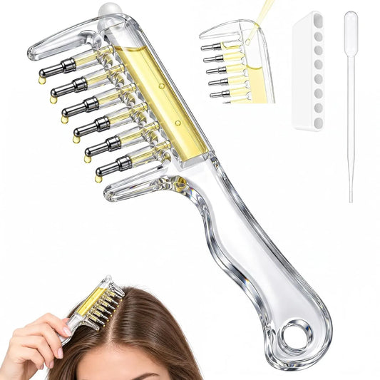 Crystal Scalp Massage Comb & Serum Applicator