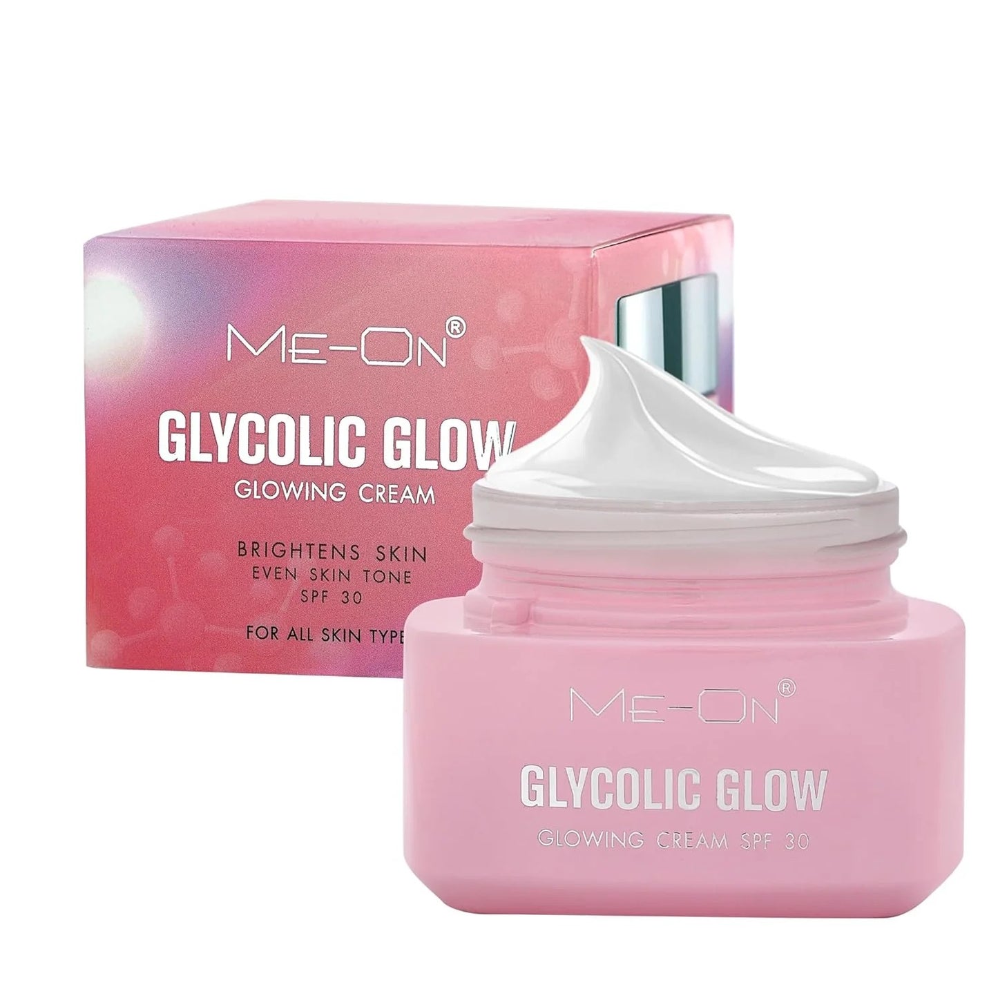 ME-ON Glycolic-Bright Glowing Cream SPF 30 – Exfoliating & Brightening Day Cream