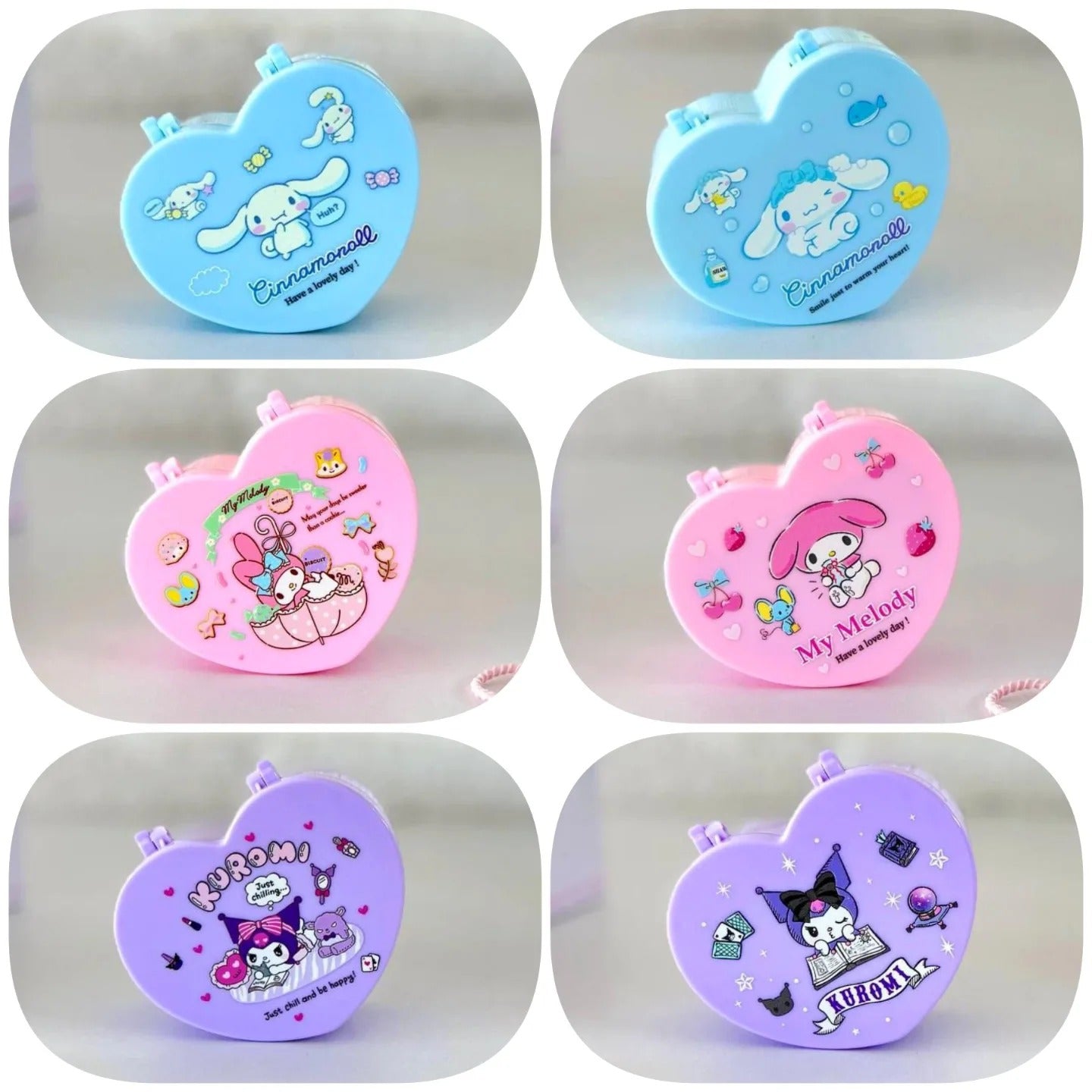 Sanrio Heart Shaped Jewelry Box With mirror