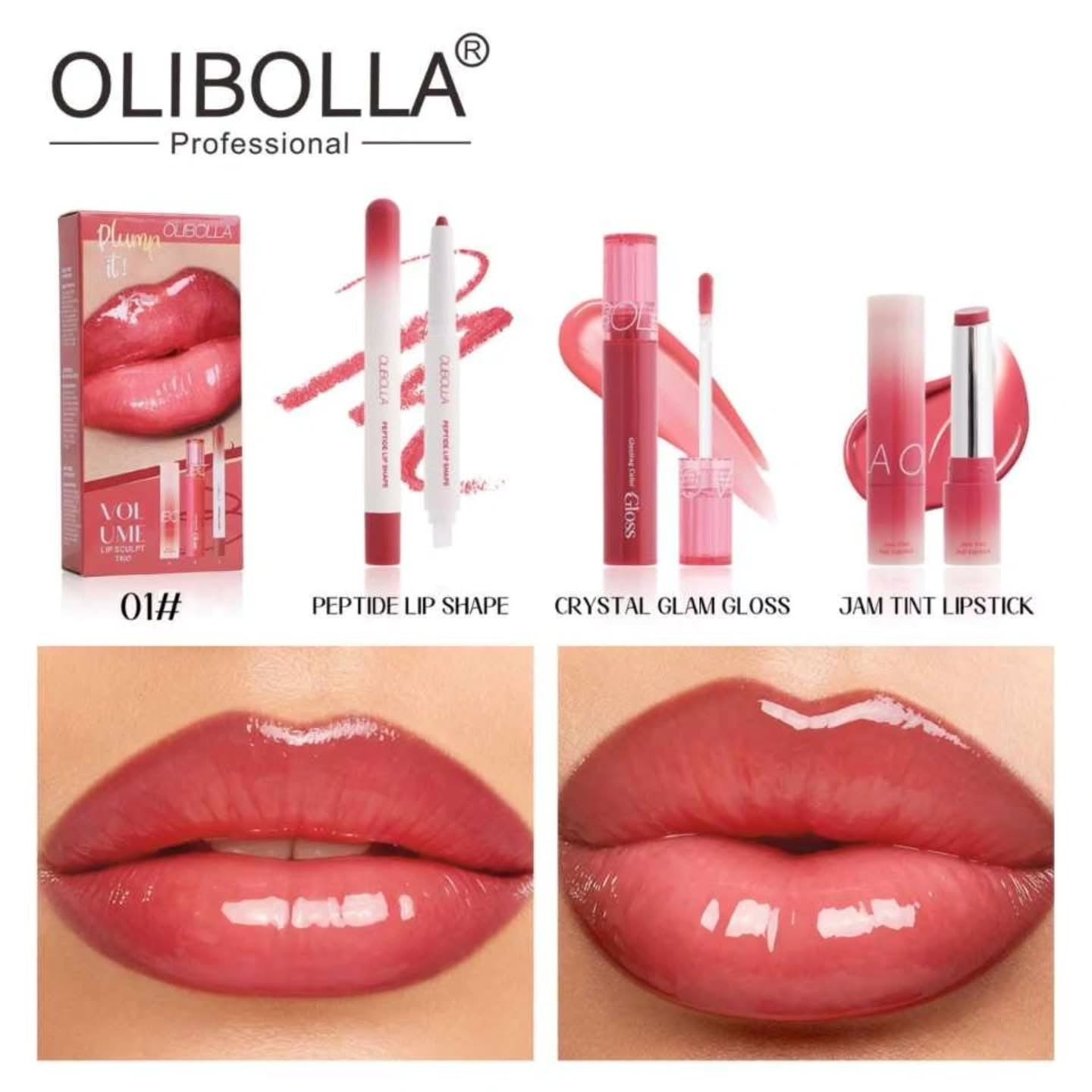 The OLIBOLLA Volume Lip Sculpt Trio