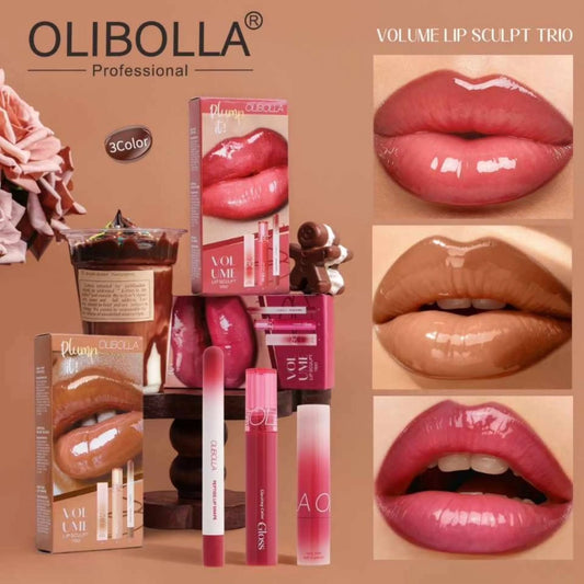 The OLIBOLLA Volume Lip Sculpt Trio