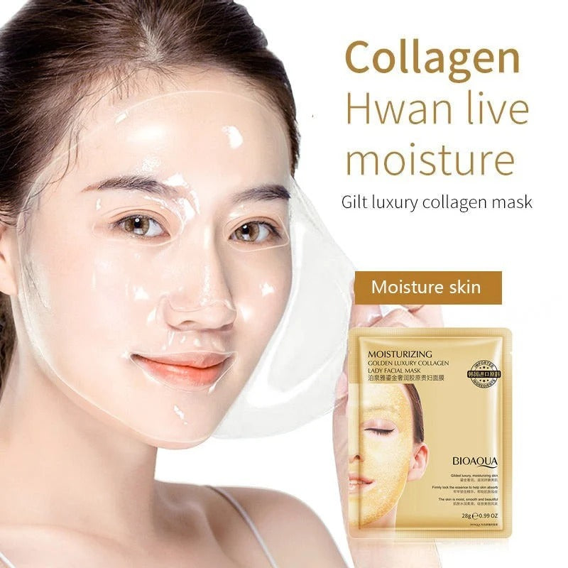 BIOAQUA Golden Luxury Collagen Lady Facial Sheet Mask 28g