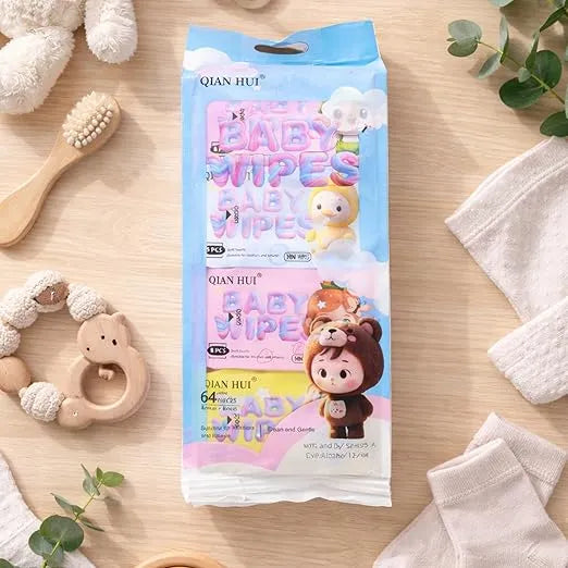 Qianhui Portable Mini Wet Wipes for Infants & Children